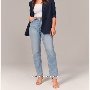 Abercrombie & Fitch Curve Love Dad Style Jeans